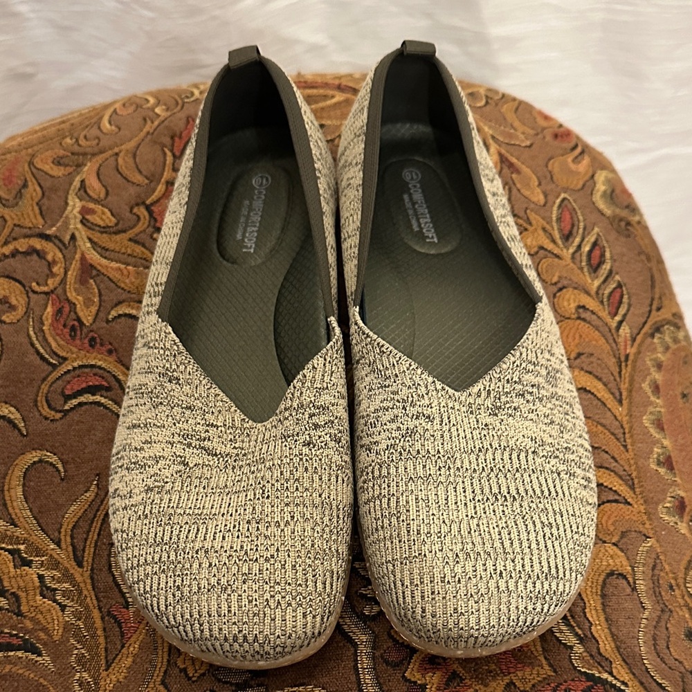 Frank Mully flat shoes with wide toe box knit shoe size 10